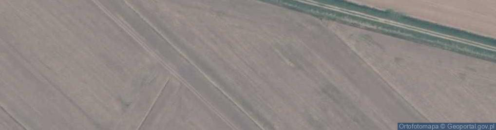 Zdjęcie satelitarne Ślady po budowie autostrady Berlin - Królewiec