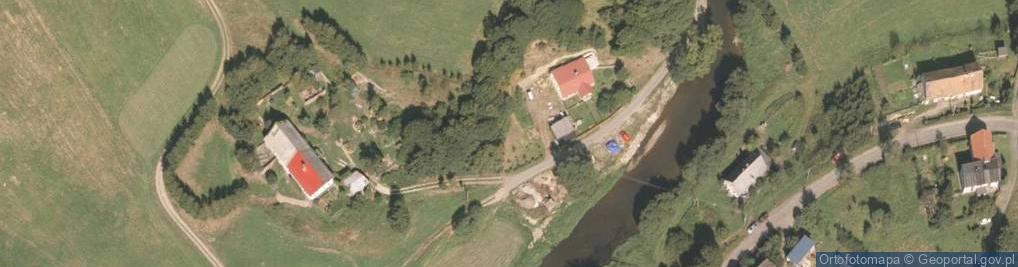 Zdjęcie satelitarne Sztolnie nad rz. Bóbr