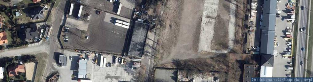 Zdjęcie satelitarne Teren byłej jednostki wojskowej w Zgierzu
