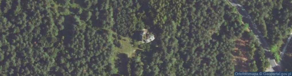 Zdjęcie satelitarne Turnia motocyklistów w Wilczym Kamieniu