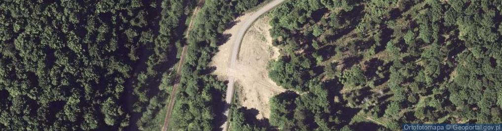 Zdjęcie satelitarne Warstwy hieroglifowe w dolinie rz. Solinka