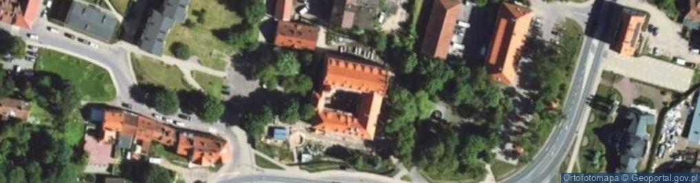 Zdjęcie satelitarne Zamek