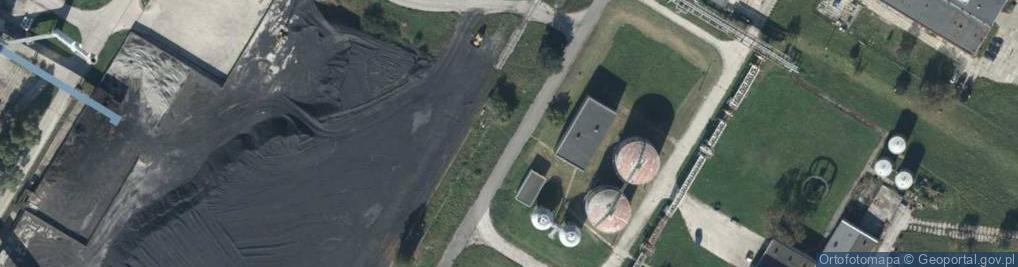 Zdjęcie satelitarne Ciepłownia
