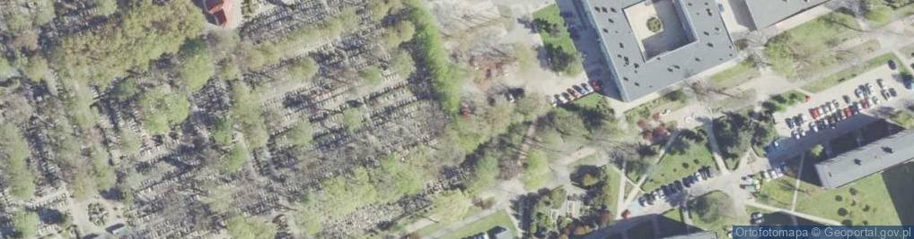 Zdjęcie satelitarne Zbiorowe Mogiły Ofiar Hitleryzmu