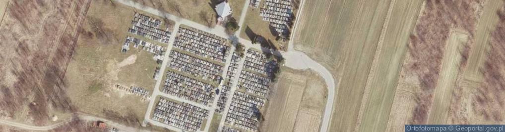 Zdjęcie satelitarne Cmentarz Komunalny Rzeszów Zwięczyca