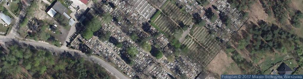 Zdjęcie satelitarne Cmentarz Parafialny dla Aleksandrowa i Falenicy