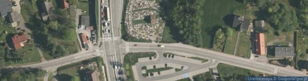 Zdjęcie satelitarne Cmentarz Rzymskokatolicki w Warszowicach