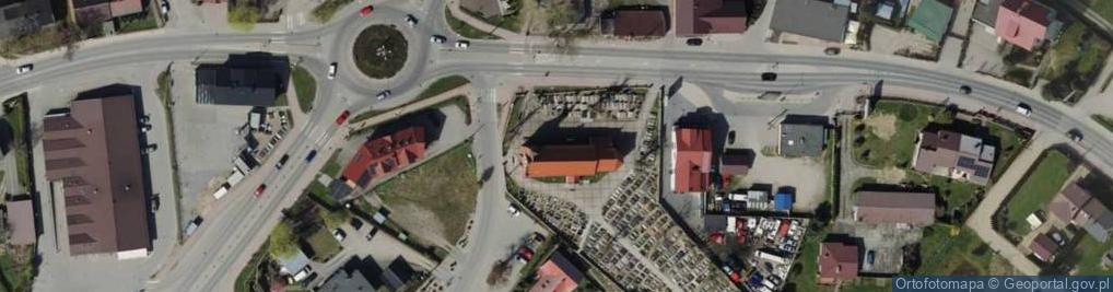 Zdjęcie satelitarne Cmentarz