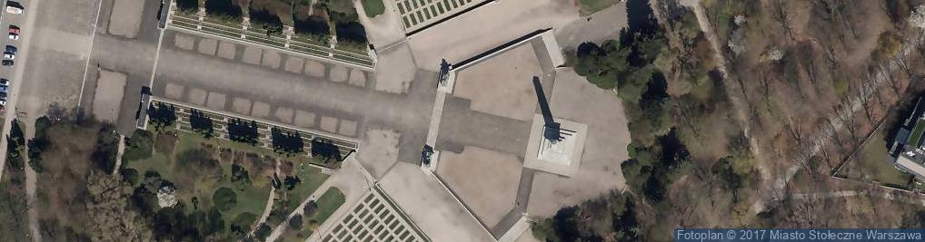 Zdjęcie satelitarne Mauzoleum Żołnierzy Radzieckich