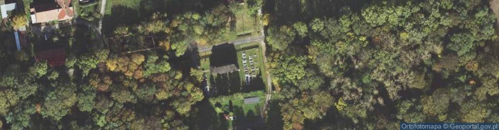 Zdjęcie satelitarne Parafialny przykościelny w Baldwinowicach