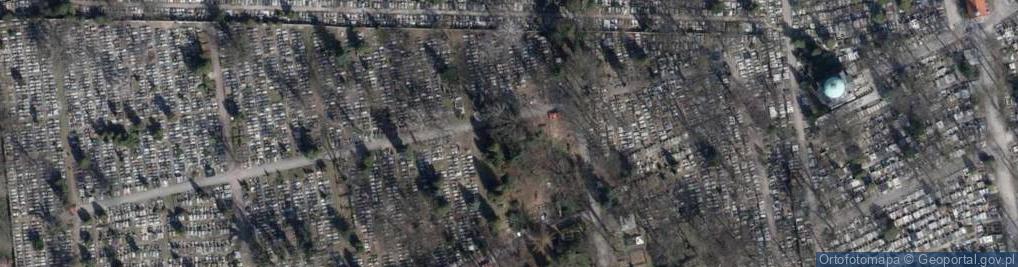 Zdjęcie satelitarne Stary Cmentarz w Łodzi