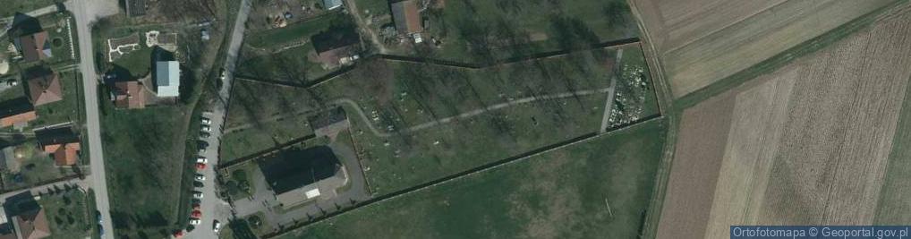 Zdjęcie satelitarne Stary zabytkowy przykościelny w Dębnie