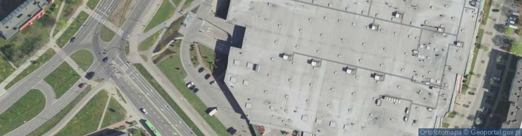 Zdjęcie satelitarne DHL POP Inmedio Carrefour Ziel Wzgórze