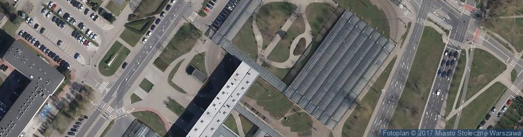 Zdjęcie satelitarne DHL POP Relay Metro Młociny