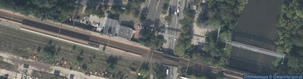 Zdjęcie satelitarne DHL POP Relay PKP Garbary