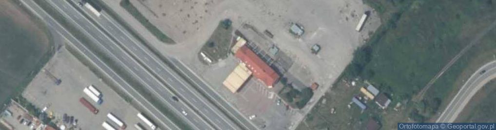 Zdjęcie satelitarne DHL POP Stacja paliw Pieprzyk