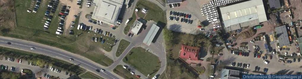 Zdjęcie satelitarne DHL POP Stacja paliw Shell