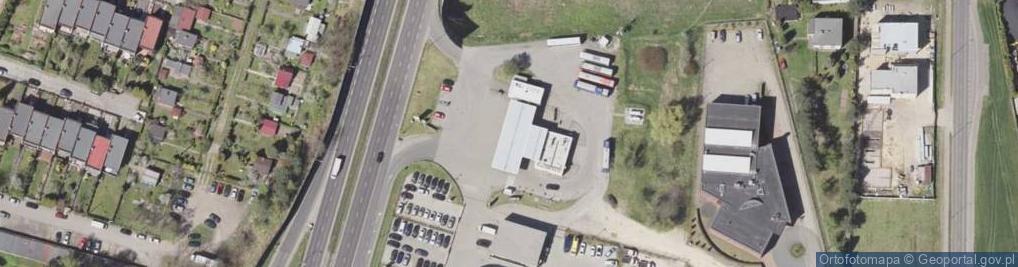 Zdjęcie satelitarne DHL POP Stacja paliw Shell