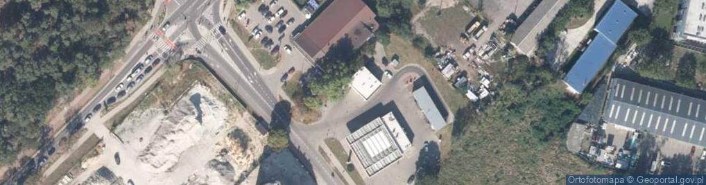 Zdjęcie satelitarne DHL POP Stacja paliw Shell