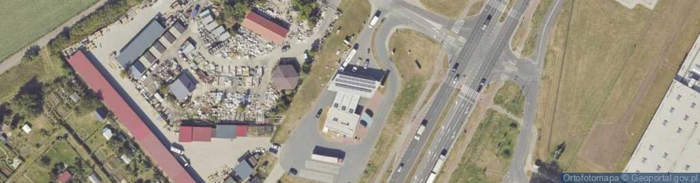 Zdjęcie satelitarne DHL POP Stacja paliw Shell