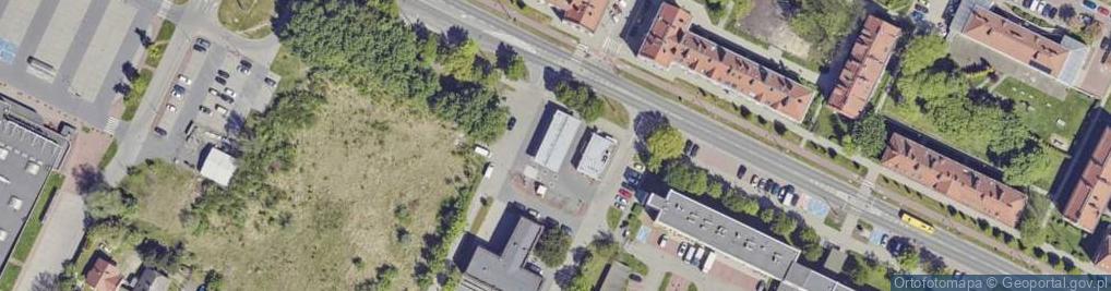 Zdjęcie satelitarne DHL POP Stacja paliw Shell