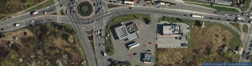 Zdjęcie satelitarne DHL POP Stacja paliw Shell