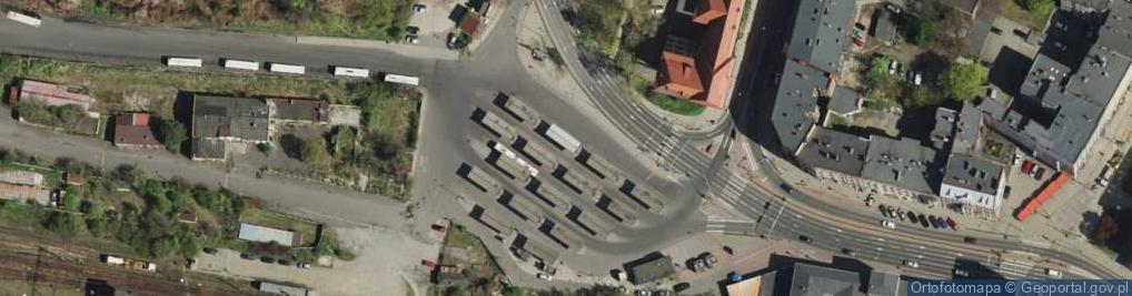 Zdjęcie satelitarne Dworzec autobusowy / PKS w Bytomiu