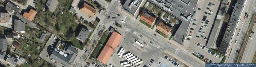 Zdjęcie satelitarne Dworzec autobusowy