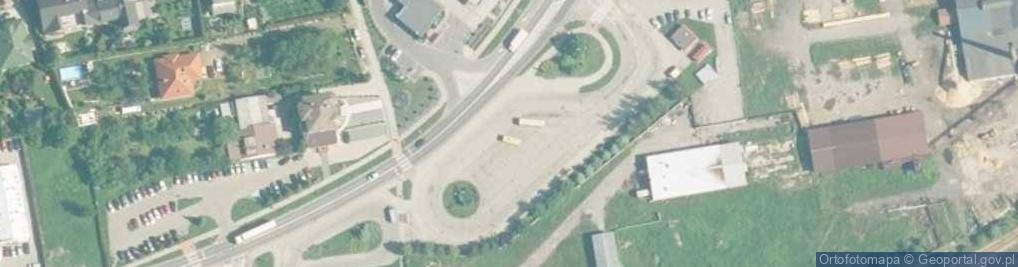 Zdjęcie satelitarne Dworzec główny PKS Kęty