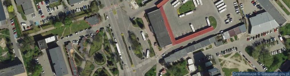 Zdjęcie satelitarne Dworzec, Przystanek autobusowy, Dworzec