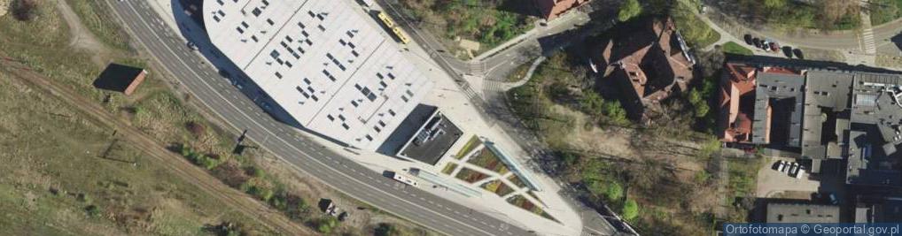 Zdjęcie satelitarne Międzynarodowy Dworzec Autobusowy Katowice