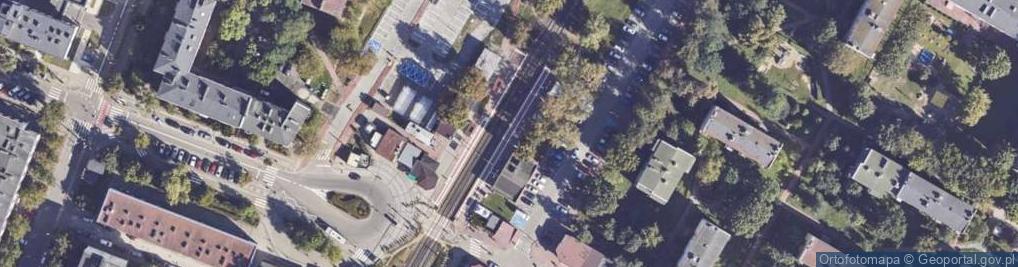 Zdjęcie satelitarne WKD Pruszków