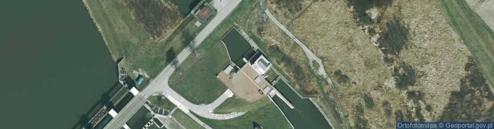 Zdjęcie satelitarne Elektrownia wodna Łączany