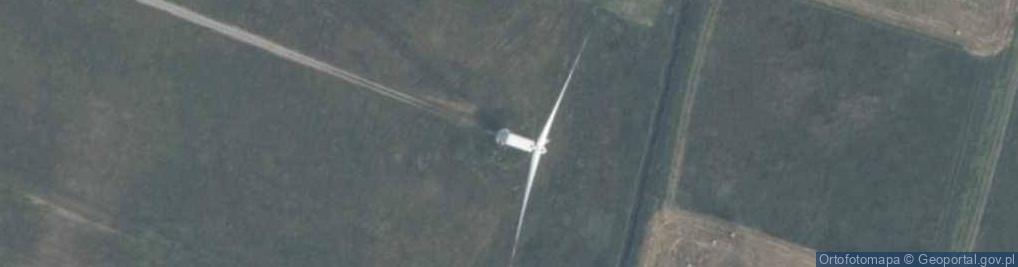 Zdjęcie satelitarne Turbina wiatrowa farmy wiatrowej "Boryszewo"