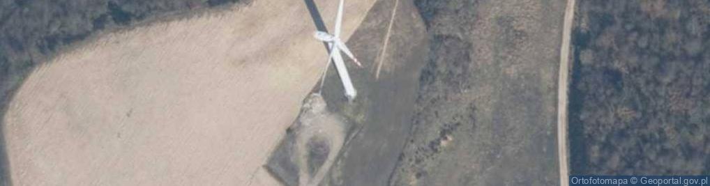 Zdjęcie satelitarne Turbina wiatrowa farmy wiatrowej "Jarogniew - Mołtowo"