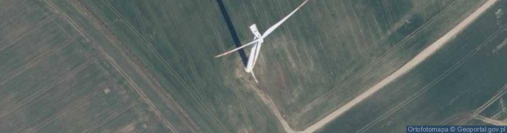 Zdjęcie satelitarne Turbina wiatrowa farmy wiatrowej Resko II