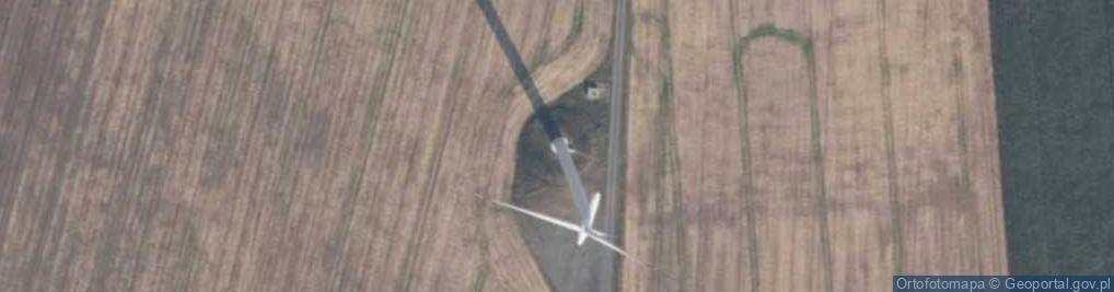 Zdjęcie satelitarne Turbina wiatrowa farmy wiatrowej Tychowo