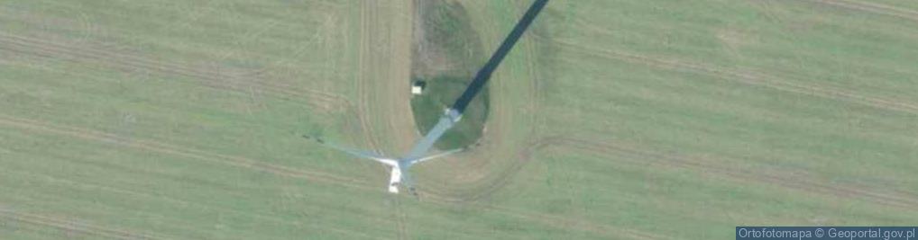 Zdjęcie satelitarne Turbina wiatrowa farmy wiatrowej "Tychowo"