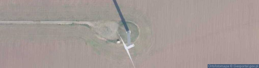 Zdjęcie satelitarne Turbina wiatrowa farmy wiatrowej "Tychowo"