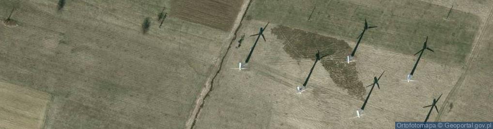 Zdjęcie satelitarne Turbina wiatrowa Vestas