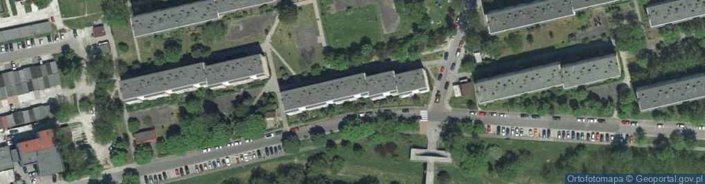 Zdjęcie satelitarne ZAKŁAD POLA WALKI I RATOWNICTWA Niepubliczna Placówka Kształcenia Ustawicznego