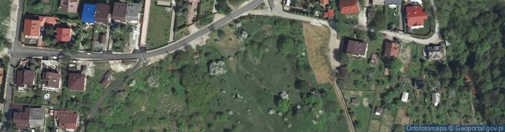 Zdjęcie satelitarne Fort 34 Krępak (Bielany) - kopuła obserwacyjna