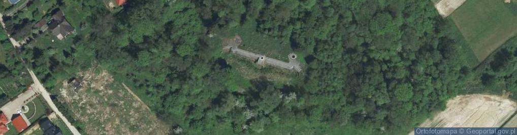 Zdjęcie satelitarne Fort 44a Pękowice