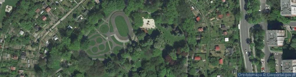 Zdjęcie satelitarne Fort 9 Krowodrza