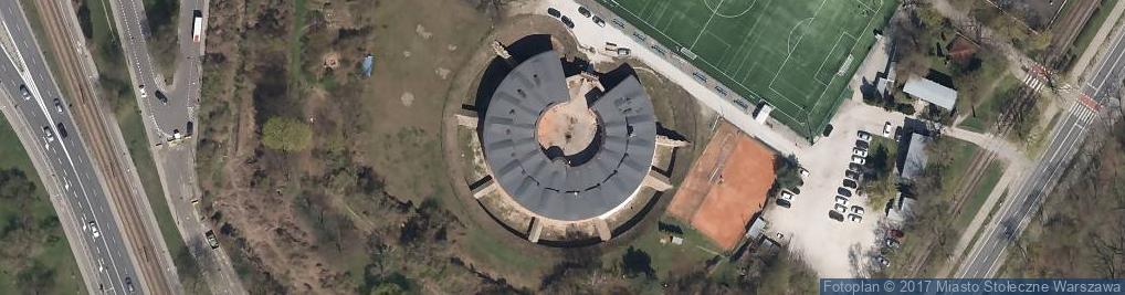 Zdjęcie satelitarne Fort Traugutta