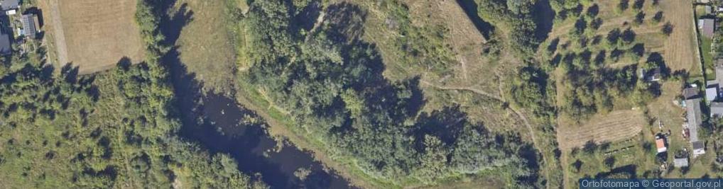 Zdjęcie satelitarne Fort X Twierdzy Toruń - Bateria Nadbrzeżna