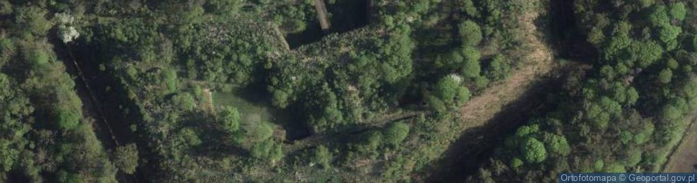 Zdjęcie satelitarne Fort XIII Twierdzy Toruń im. gen. Karola Kniaziewicza