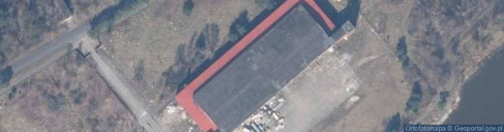 Zdjęcie satelitarne Hangar niemieckiej bazy wodnosamolotów