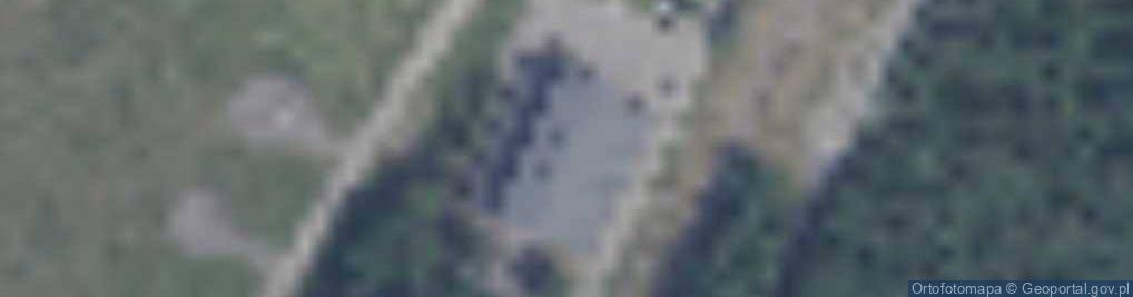 Zdjęcie satelitarne Poniemieckie fortyfikacje poligonu