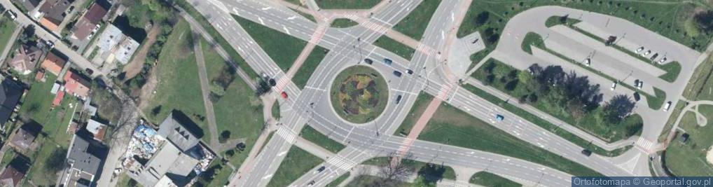 Zdjęcie satelitarne Czerwone światło Fotoradar